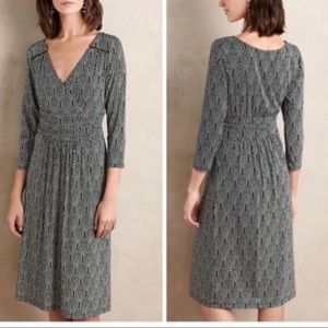 Anthropologie Maeve Galena Black&White Dress SZ-S NWT